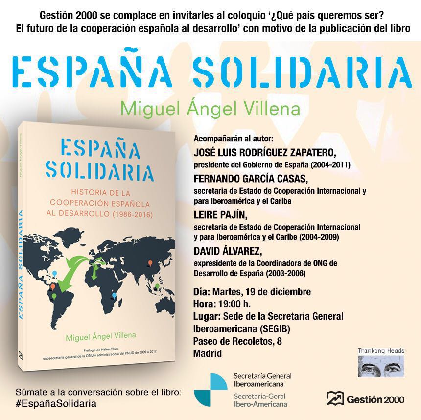 COLOQUIO: ¿QUÉ PAÍS QUEREMOS SER? EL FUTURO DE LA COOPERACIÓN ESPAÑOLA AL DESARROLLO